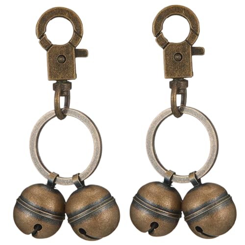 Katze Bell, Hund Bell für Kragen 2pcs Laute Messingfarbe Cat mit Verschluss und Schlüsselring Leichtes Haustier für die Verfolgung von Haustierzubehör Katze Bell, Hund Bell für Kragen 2pcs Laute Messingfarbe Cat mit Verschluss und Schlüsselring Leichtes Haustier für die Verfolgung von Haustierzubehör von Weduspaty