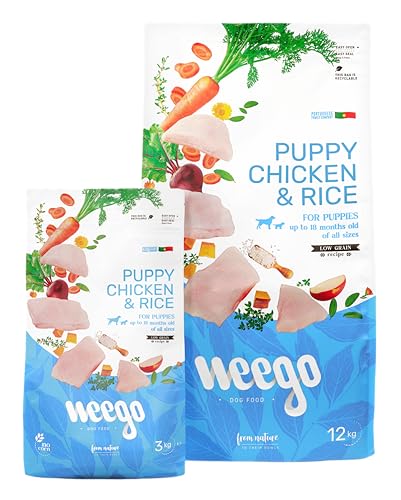 EXDMX Blackout Weego Dog Food Puppy Chicken & Rice Low Grain 3 kg von Weego
