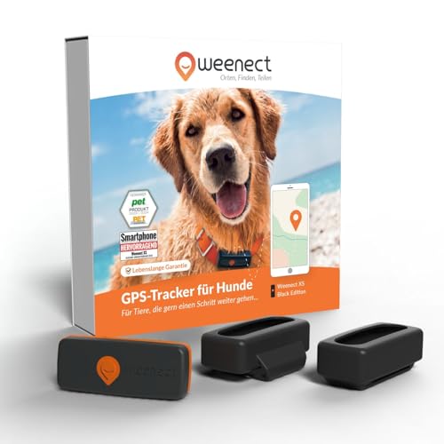 Weenect XS für Hunde - NEU Mini GPS-Tracker für Hunde | GPS-Tracking in Echtzeit | Kleinstes Modell auf dem Markt | Abonnement | Wasserdicht von Weenect