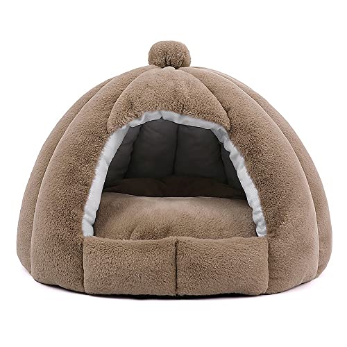 Weetack Bett Haus Haustierbett Gewölbtes Bett Kissen Schlafbett Schutz Warm Ruhezimmer von Weetack