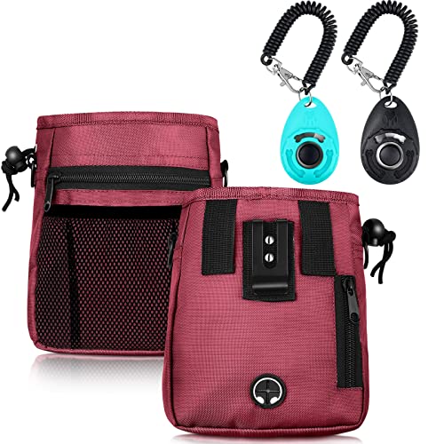 Hunde-Clicker-Trainingsset, 1 Leckerli-Trainingstasche für Hunde und 2 Stück Haustier-Trainings-Clicker mit Handgelenkschlaufe, eingebauter Kotbeutelspender, einfaches Tragen von Hunde-Clicker-Trainingsset, 1 Leckerli-Trainingstasche für Hunde und 2 Stück Haustier-Trainings-Clicker mit Handgelenkschlaufe, eingebauter Kotbeutelspender, einfaches Tragen von von Weewooday