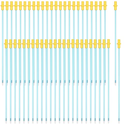 Weewooday 50 Stück Einweg-künstliche Inseminationsstäbe, Einweg-Zuchtstangen, flexibles Zuchtkatheterrohr für Hunde, Ziegen, Schaf, Rassen, Rutentest (blau, 20,3 cm) von Weewooday