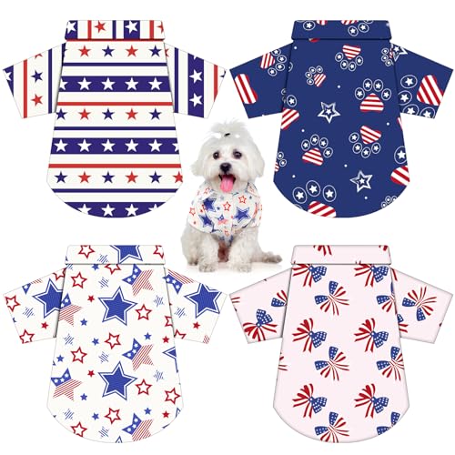 Weewooday Hunde-Shirts mit amerikanischer Flagge, 4. Juli, patriotisches Haustierkostüm, gestreift, Sterne, Weste, amerikanische Flagge, Unabhängigkeitstag, Haustierkleidung, atmungsaktiv, Sommerweste Weewooday Hunde-Shirts mit amerikanischer Flagge, 4. Juli, patriotisches Haustierkostüm, gestreift, Sterne, Weste, amerikanische Flagge, Unabhängigkeitstag, Haustierkleidung, atmungsaktiv, Sommerweste von Weewooday