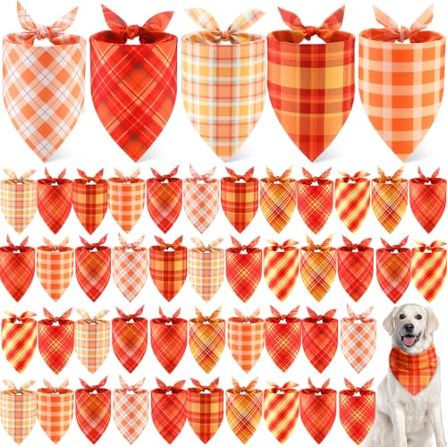 Weewooday Hundehalstücher für Hunde, weich, verstellbar, dreieckig, für kleine, mittelgroße und große Haustiere, kariert, 80 x 55 x 55 cm, 50 Stück Weewooday Hundehalstücher für Hunde, weich, verstellbar, dreieckig, für kleine, mittelgroße und große Haustiere, kariert, 80 x 55 x 55 cm, 50 Stück von Weewooday