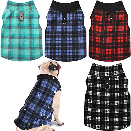 Weewooday Hundepullover aus weichem Fleece, für den Winter, mit Ring für die Leine, warme Hundekleidung, Mäntel für Welpen, Katzen, Chihuahua, Größe XL (Halsumfang: 40-43 cm, Brustumfang: 53,1–55,1 cm Weewooday Hundepullover aus weichem Fleece, für den Winter, mit Ring für die Leine, warme Hundekleidung, Mäntel für Welpen, Katzen, Chihuahua, Größe XL (Halsumfang: 40-43 cm, Brustumfang: 53,1–55,1 cm von Weewooday