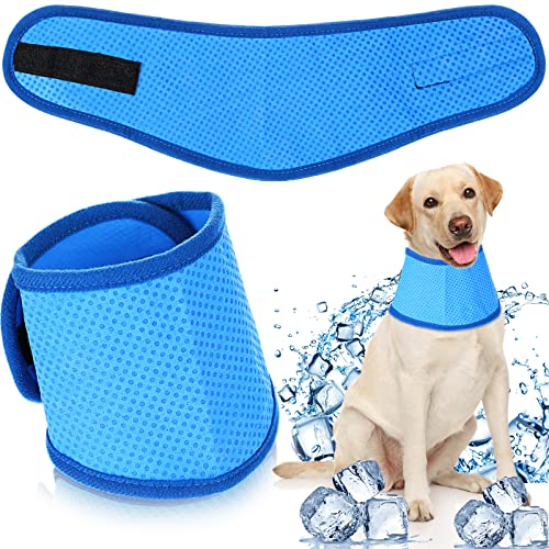 Weewooday Kühlendes Halstuch für Hunde Kühlung Hund Kragen Atmungsaktives Kühlendes Bandana Leicht Kühlend Hundeschal Kühlhalsband für Hunde Katzen Kleine Mittlere Haustiere Sommer Strand Zubehör (M) von Weewooday