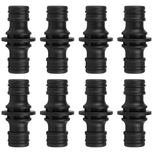 Wefaly 8 Stück Gartenschlauch Verbinder 1/2 Zoll, Schlauchverbinder Doppelstecker Hose Coupling Gartenschlauch Kupplung Gardena Kupplung 1/2 Zoll Gardena Verbinder für Garten Und Haus Wasserhahn von Wefaly