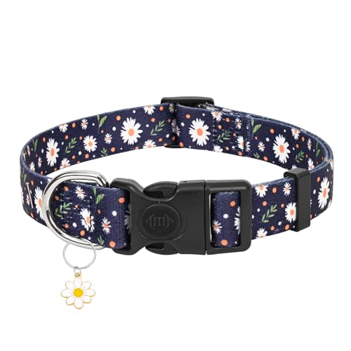 Wegitcs Hundehalsband, Frühlings-Haustier-Geschenkhalsband mit Blume, verstellbares Hundehalsband für kleine, mittelgroße und große Hunde, männlich und weiblich von Wegitcs