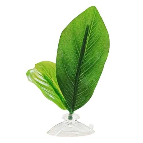 Wegiwuca Bettas Fischblatt-Pad mit Saugnapf, Blatt-Hängematte, Ruhebett, sichere Umgebung, Bettas, Laichbett für Aquarien, Landschaft von Wegiwuca