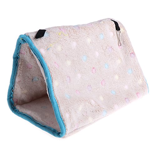 Wegiwuca Warmes Vogelnest Hängematte, Haus, Winterkäfigzelt, Plüsch, Versteck, einfach zu bedienen, Bett für kleine Finken, Papageien, afrikanisches Grau, für kleine Papageien für große Vögel, Conure von Wegiwuca