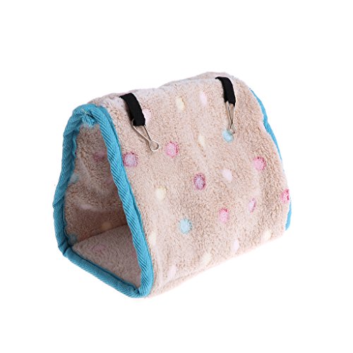 Wegiwuca Warmes Vogelnest Hängematte, Haus, Winterkäfigzelt, Plüsch, Versteck, einfach zu bedienen, Bett für kleine Finken, Papageien, afrikanisches Grau, für kleine Papageien für große Vögel, Conure von Wegiwuca