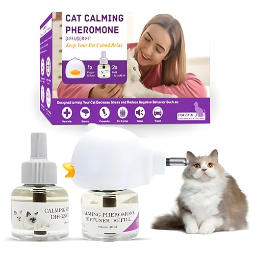 Katzenhimmel Beruhigungs-Diffusor für Katzen – Stressreduzierung durch Pheromone, 2er-Set – Lindert Ängste & unerwünschtes Verhalten, für EIN entspanntes Zuhause, EU-Stecker Katzenhimmel Beruhigungs-Diffusor für Katzen – Stressreduzierung durch Pheromone, 2er-Set – Lindert Ängste & unerwünschtes Verhalten, für EIN entspanntes Zuhause, EU-Stecker von Weicher Katzenhimmel