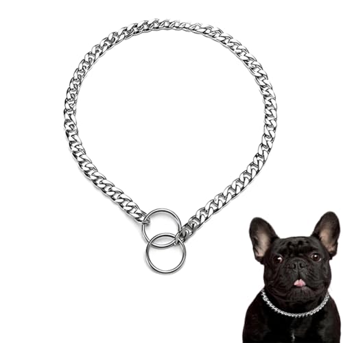 Hundehalsband für mittelgroße Hunde, Schlupfkette, Metallglieder-Training, strapazierfähig, Martingal-Hundehalsband für XS, S, M, L, XL, Größe S Hundehalsband für mittelgroße Hunde, Schlupfkette, Metallglieder-Training, strapazierfähig, Martingal-Hundehalsband für XS, S, M, L, XL, Größe S von WeimoMonkey
