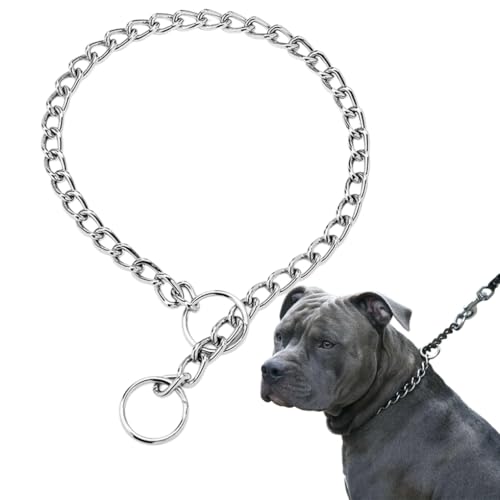 Martingale-Hundehalsband, robust, Metallglieder-Training, schweres Hundehalsband für XXS, XS, S, M, L, XL, Silber, XXS Martingale-Hundehalsband, robust, Metallglieder-Training, schweres Hundehalsband für XXS, XS, S, M, L, XL, Silber, XXS von WeimoMonkey