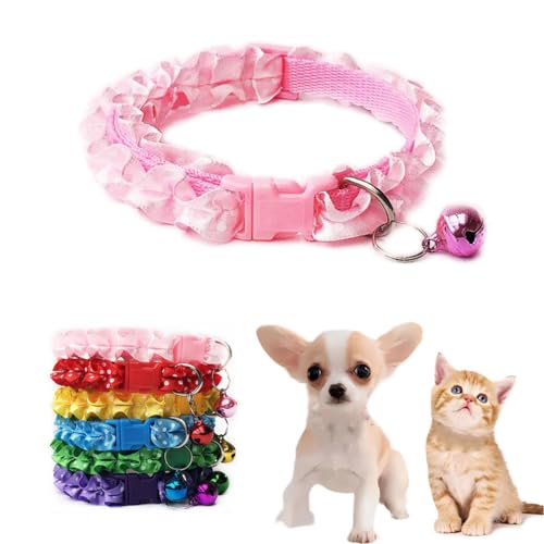 Rosa Glockenhalsband für kleine Hunde, Glöckchenhalsband für Katzen, Halsband mit Glockenspitze, verstellbar, für XXS, XS, kleine Haustiere, Hunde, Welpenhalsband, Tierstreu, kleines Kätzchen, Rosa Glockenhalsband für kleine Hunde, Glöckchenhalsband für Katzen, Halsband mit Glockenspitze, verstellbar, für XXS, XS, kleine Haustiere, Hunde, Welpenhalsband, Tierstreu, kleines Kätzchen, von WeimoMonkey