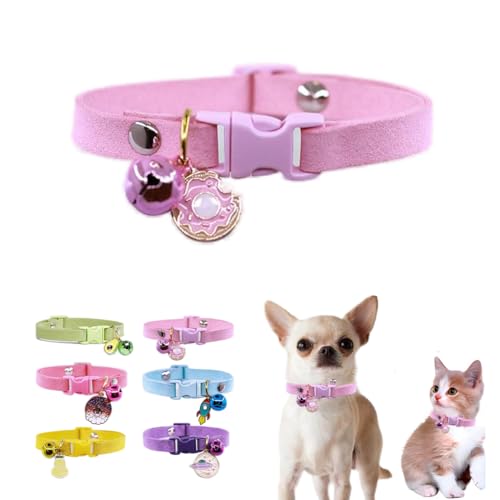 Rosa Welpenhalsband mit Glöckchen, XXS Hundehalsband für Mädchen, niedliche Katzenhalsbänder mit Glöckchen für XXS, XS, kleine Hündinnen, Haustier, Kätzchen, Tier, XXS Rosa Welpenhalsband mit Glöckchen, XXS Hundehalsband für Mädchen, niedliche Katzenhalsbänder mit Glöckchen für XXS, XS, kleine Hündinnen, Haustier, Kätzchen, Tier, XXS von WeimoMonkey