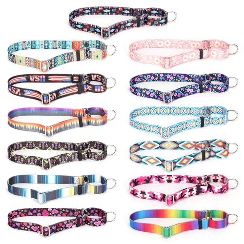 Martingale Hundehalsband, verstellbar, weiches Nylon, 3D-Druck, für kleine, mittelgroße und große Jungen, Mädchen, weibliche Hunde, Spazierengehen, Training, Rosa, Größe L Martingale Hundehalsband, verstellbar, weiches Nylon, 3D-Druck, für kleine, mittelgroße und große Jungen, Mädchen, weibliche Hunde, Spazierengehen, Training, Rosa, Größe L von Weimostar