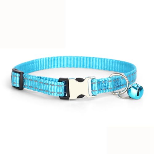 Small Dog Collar with Bell XS Cat Collar with Glöckchen Reflective Puppy Collars Girl Female Boy Nylon Metal Buckle Puppia XSmall X-Small Extra Small Light Blue Small Dog Collar with Bell XS Cat Collar with Glöckchen Reflective Puppy Collars Girl Female Boy Nylon Metal Buckle Puppia XSmall X-Small Extra Small Light Blue von Weimostar