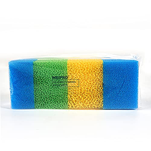 Weipro Aquarium-Filterschwämme, 3 grobe Grade, Aquarium-Filterschwämme für TC-2000C Innenfilter (TC2000C-S) von Weipro