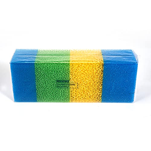 Weipro Aquarium-Filterschwämme, 3 grobe Grade, Aquarium-Filterschwämme für TC-3000C Innenfilter (TC3000C-S) von Weipro