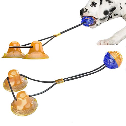 Weiqiao® Hundespielzeug mit Saugnapf, Kauspielzeug für Hunde, Welpen von Weiqiao