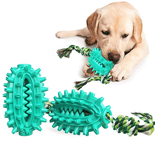 Weiqiao® Kauspielzeug für Hunde, Interaktiver Stab mit Reinigung der Zahnhygiene, Geschenk für Hunde Welpen (blau) von Weiqiao