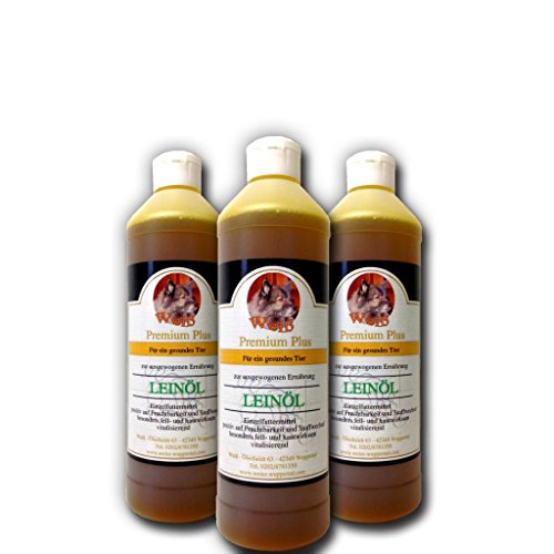 Weiß-Premium Leinöl für Hunde 3 x 500ml Weiß-Premium Leinöl für Hunde 3 x 500ml von Weiß-Premium