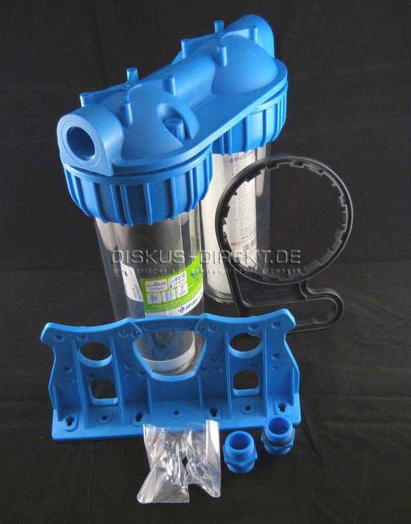 Atlas Filtri Carbonfilter inkl. Filterkerzen mit BX-Kopf (doppelter O-Ring); OHNE Messinggewinde! Inkl. Kunstoffverbinder (Doppelnippel) von Weiteres