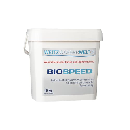 BIOSPEED - Wasserreinigung für Gartenteiche und Fischteiche (10 kg für max. 400 000 Liter) von Weitz-Wasserwelt