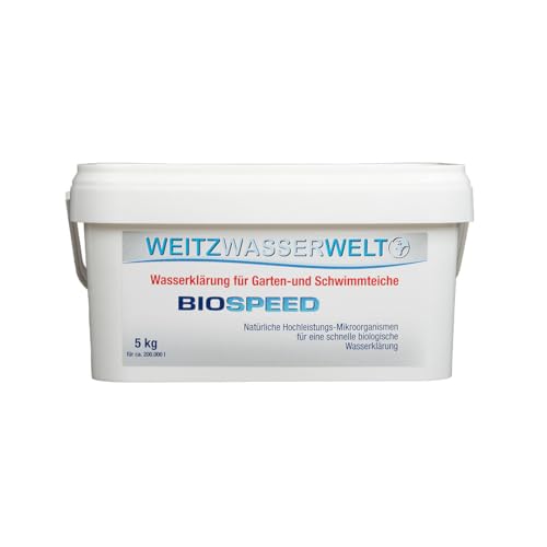 BIOSPEED - Wasserreinigung für Gartenteiche und Fischteiche (5,0 kg für max. 200 000 Liter) von Weitz-Wasserwelt