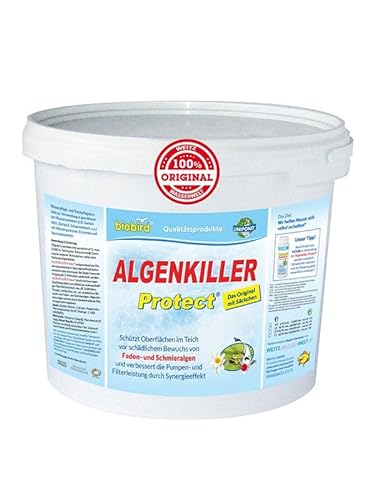 Weitz Algenkiller Protect - 3,0KG - für bis zu 200.00 Liter Teichwasser - POWERHAUS24 Pflanzkorb! von Weitz