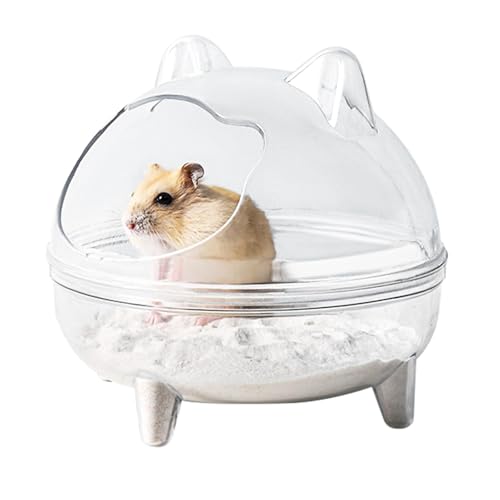 Weldphur Hamster Sandbad Transparentes Hamster Badewanne Sandkasten Hamstertoilette Hamsters Sandbadbehälter Haustier Badezimmer Für Mäuse Lemminge Rennmäuse Tierkäfig Zubehör von Weldphur