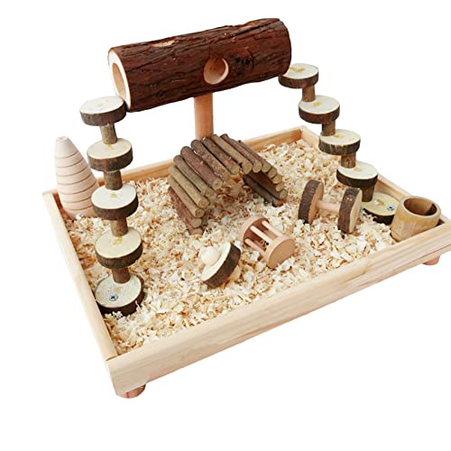 Welhammsae Holz Hamster Kletterplattform, Hamster Spielplatz, Hamster Plattform, Natürliches Leben Klettersystem, Kletterbrücke Leiter Rampen Spielzeug für Maus Hamster Zwerghamster Zuckergleiter Welhammsae Holz Hamster Kletterplattform, Hamster Spielplatz, Hamster Plattform, Natürliches Leben Klettersystem, Kletterbrücke Leiter Rampen Spielzeug für Maus Hamster Zwerghamster Zuckergleiter von Welhammsae