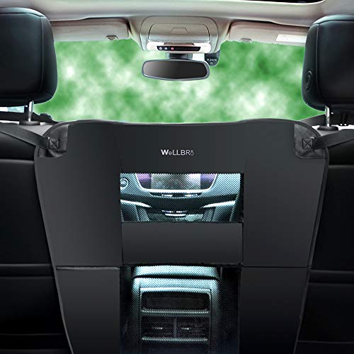 Wellbro Hunde Auto Rücksitz Barriere Gepolstert und Langlebig Nylon Netz Haustier Barriere Fahrzeug Reise Hundezaun mit 2 Netzfenstern für sicheres Fahren, justieren Wellbro Hunde Auto Rücksitz Barriere Gepolstert und Langlebig Nylon Netz Haustier Barriere Fahrzeug Reise Hundezaun mit 2 Netzfenstern für sicheres Fahren, justieren von Wellbro