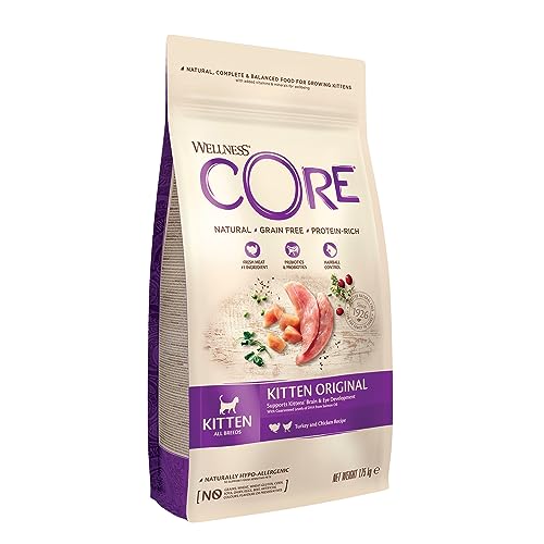 Wellness CORE Kitten Original, Trockenfutter für Kätzchen, getreidefrei, hoher Fleischanteil, Huhn & Pute, 1,75 kg von Wellness CORE