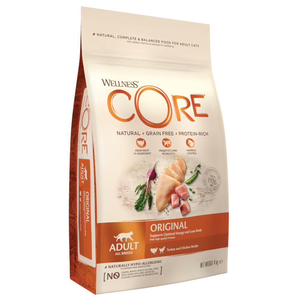 4 kg Wellness Core Cat Adult zum Sonderpreis! - Original Truthahn & Huhn 4 kg Wellness Core Cat Adult zum Sonderpreis! - Original Truthahn & Huhn von Wellness Core