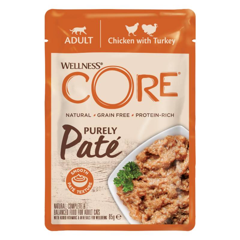 Sparpaket Wellness Core Cat Adult Purely Paté 48 x 85 g - Huhn Sparpaket Wellness Core Cat Adult Purely Paté 48 x 85 g - Huhn von Wellness Core