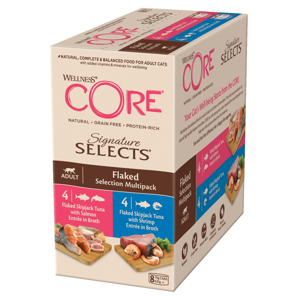 Sparpaket Wellness Core Cat Signature Selects 16 x 79 g - Auswahl in Stücken Sparpaket Wellness Core Cat Signature Selects 16 x 79 g - Auswahl in Stücken von Wellness Core