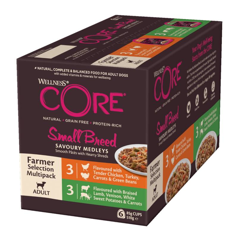 Wellness Core Savoury Medleys Small Breed - Sparpaket: Farmer Selection (12 x 85 g) von Wellness Core
