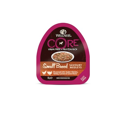 Wellness Core Savory Medley Nassfutter für Hunde, leckere Mischung aus Huhn, Truthahn und Gemüse, 0,085 kg, zarte Konsistenz, ohne Zusatzstoffe, ideal für alle Altersgruppen Wellness Core Savory Medley Nassfutter für Hunde, leckere Mischung aus Huhn, Truthahn und Gemüse, 0,085 kg, zarte Konsistenz, ohne Zusatzstoffe, ideal für alle Altersgruppen von Wellness