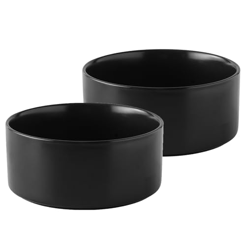 Welloyed Keramik-Set mit 2 Hundenäpfen, klassischer Futternapf und Wassernapf für kleine und mittelgroße Rassen, robuster, rutschfester Hundenapf, lebensmittelecht, spülmaschinen- und Welloyed Keramik-Set mit 2 Hundenäpfen, klassischer Futternapf und Wassernapf für kleine und mittelgroße Rassen, robuster, rutschfester Hundenapf, lebensmittelecht, spülmaschinen- und von Welloyed