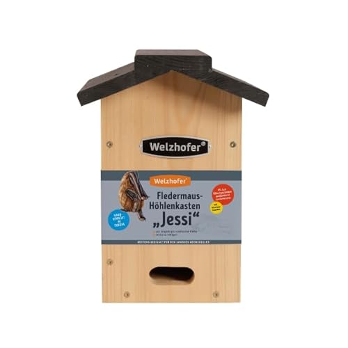 Welzhofer Fledermaus-Höhlenkasten Jessi, Fledermaushaus geeignet für den großen Abendsegler, Fledermauskasten mit Stabiler Verarbeitung, inklusive Befestigungsmaterial, handgemacht in Europa Welzhofer Fledermaus-Höhlenkasten Jessi, Fledermaushaus geeignet für den großen Abendsegler, Fledermauskasten mit Stabiler Verarbeitung, inklusive Befestigungsmaterial, handgemacht in Europa von Welzhofer