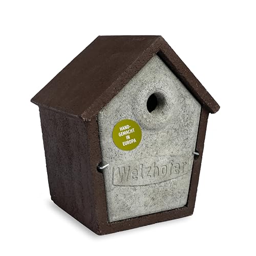 Welzhofer Holzbeton Nistkasten Woody, langlebiges und spechtsicheres Vogelhaus mit 28mm Einflugloch, für Blau-, Hauben-, Sumpf- und Tannenmeisen, für bessere Brutergebnisse, Made in Europa Welzhofer Holzbeton Nistkasten Woody, langlebiges und spechtsicheres Vogelhaus mit 28mm Einflugloch, für Blau-, Hauben-, Sumpf- und Tannenmeisen, für bessere Brutergebnisse, Made in Europa von Welzhofer