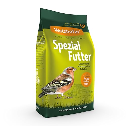 Welzhofer Spezialfutter 10kg - Schalenlose Mischung für Wildvögel für Balkon & Terrasse, perfekt für Beeren- & Körnerfresser. Gesunde Ernährung, Basis für Vitalität & Starkes Immunsystem Welzhofer Spezialfutter 10kg - Schalenlose Mischung für Wildvögel für Balkon & Terrasse, perfekt für Beeren- & Körnerfresser. Gesunde Ernährung, Basis für Vitalität & Starkes Immunsystem von Welzhofer