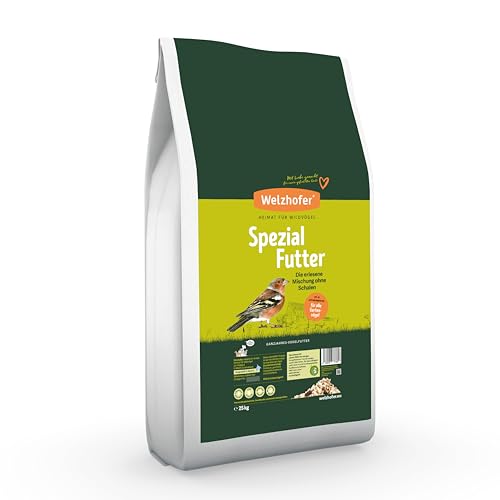 Welzhofer Spezialfutter 25kg - Schalenlose Mischung für Wildvögel für Balkon & Terrasse, perfekt für Beeren- & Körnerfresser. Gesunde Ernährung, Basis für Vitalität & Starkes Immunsystem Welzhofer Spezialfutter 25kg - Schalenlose Mischung für Wildvögel für Balkon & Terrasse, perfekt für Beeren- & Körnerfresser. Gesunde Ernährung, Basis für Vitalität & Starkes Immunsystem von Welzhofer
