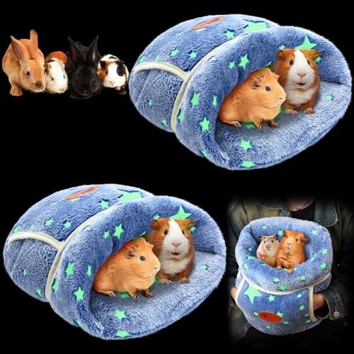 Wenqik Meerschweinchenbett, kuschelig, warm, Fleece, gemütlich, leuchtet im Dunkeln, für Kleintiere, Eichhörnchen, Chinchilla, Kaninchen, Igel, Käfigzubehör, 2 Stück Wenqik Meerschweinchenbett, kuschelig, warm, Fleece, gemütlich, leuchtet im Dunkeln, für Kleintiere, Eichhörnchen, Chinchilla, Kaninchen, Igel, Käfigzubehör, 2 Stück von Wenqik
