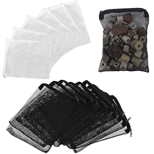 Wenrou 20 Stück Mesh Filter Bag, Aquarium Filterbeutel, Aquarium Mesh Taschen, Filterbeutel für Aquarien Filterbeutel, Nylon Mesh Filter Bag, für Aktivkohle, Aquarien, Schwimmbäder, Teiche, 2 Farben Wenrou 20 Stück Mesh Filter Bag, Aquarium Filterbeutel, Aquarium Mesh Taschen, Filterbeutel für Aquarien Filterbeutel, Nylon Mesh Filter Bag, für Aktivkohle, Aquarien, Schwimmbäder, Teiche, 2 Farben von Wenrou