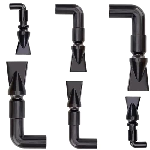 Wenrou 6 Stück Entenschnabel Für Aquarium, Aquarium Entenschnabel Düse, Drehbarem Aquarium Wasserauslass, Verstellbare Wasserrücklaufdüsen Für Aquarien, DREI Größen, Kunststoff, Schwarz Wenrou 6 Stück Entenschnabel Für Aquarium, Aquarium Entenschnabel Düse, Drehbarem Aquarium Wasserauslass, Verstellbare Wasserrücklaufdüsen Für Aquarien, DREI Größen, Kunststoff, Schwarz von Wenrou