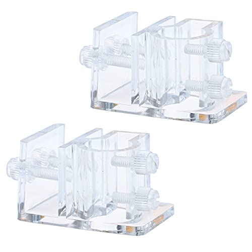 Acryl Aquarium Halterung Aquarium Wasserrohr Halter Rohraufhänger Aquarium Wasser Rohr Schlauchhalter Transparent Rohrschellenhalter Aquarium Rohrhalter Für Halten Schläuchen und Rohren 2 Stück von Wenyue