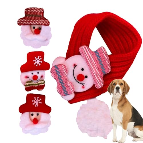 Weppduk Katzen-Weihnachts-Schal, Haustier-Kostüm, Schal, gestrickt, Kätzchen-Welpen-Schal, warmer Haustier-Schal mit 4 Dekoren für Hunde und Katzen Weppduk Katzen-Weihnachts-Schal, Haustier-Kostüm, Schal, gestrickt, Kätzchen-Welpen-Schal, warmer Haustier-Schal mit 4 Dekoren für Hunde und Katzen von Weppduk